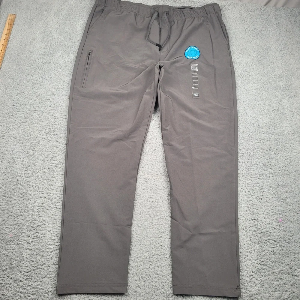 Vector Active Flex Waist Pants Mens‎ XXL Gray Drawstring Athletic Casual